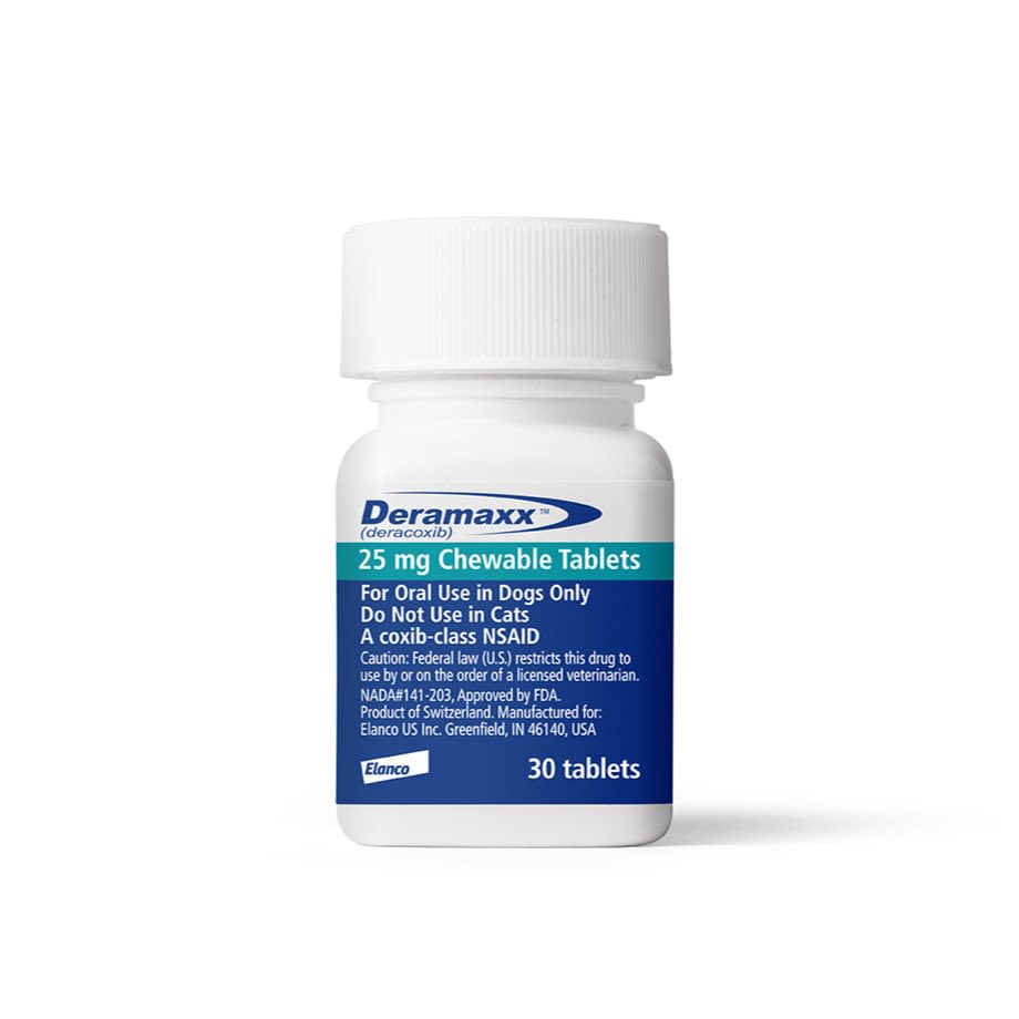 Deramaxx - 30 tablet bottle (25 mg)
