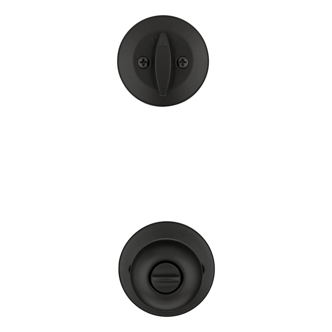 Yukon Keyed Entry Handleset Knob, Interior Only in Matte Black