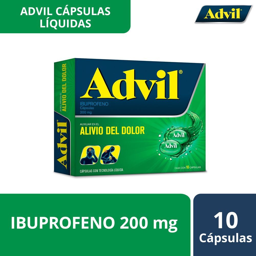 Advil Analgésico Fastgel 200mg 10 caps