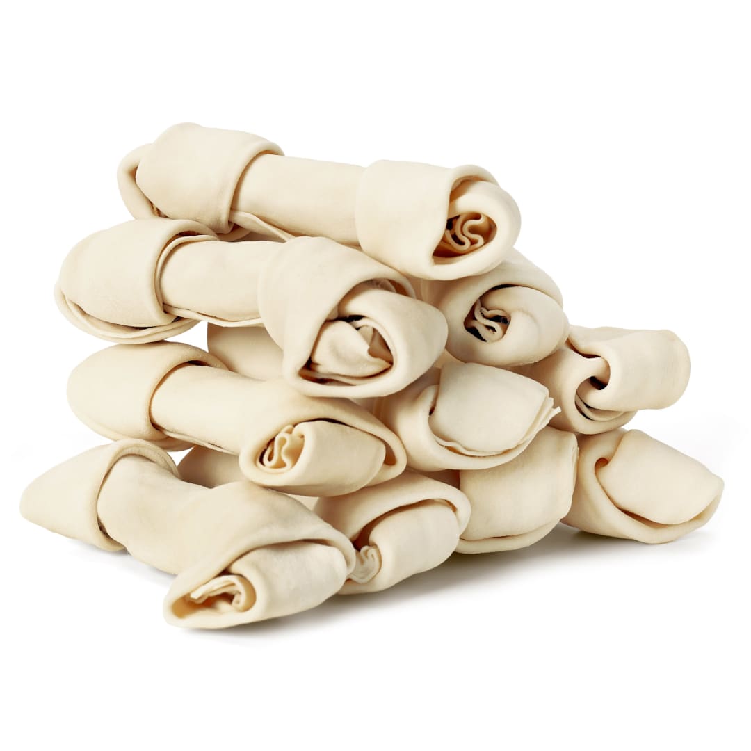 Treatly American Sourced Beefhide Bones Natural, 10 Pack, Medium
