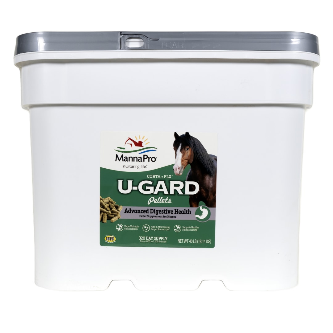 Corta-Flx U-Gard Pellets | Equine Digestive Supplement to Maintain Gastric Health | Helps Prevent Ulcer Formation | 40 LB