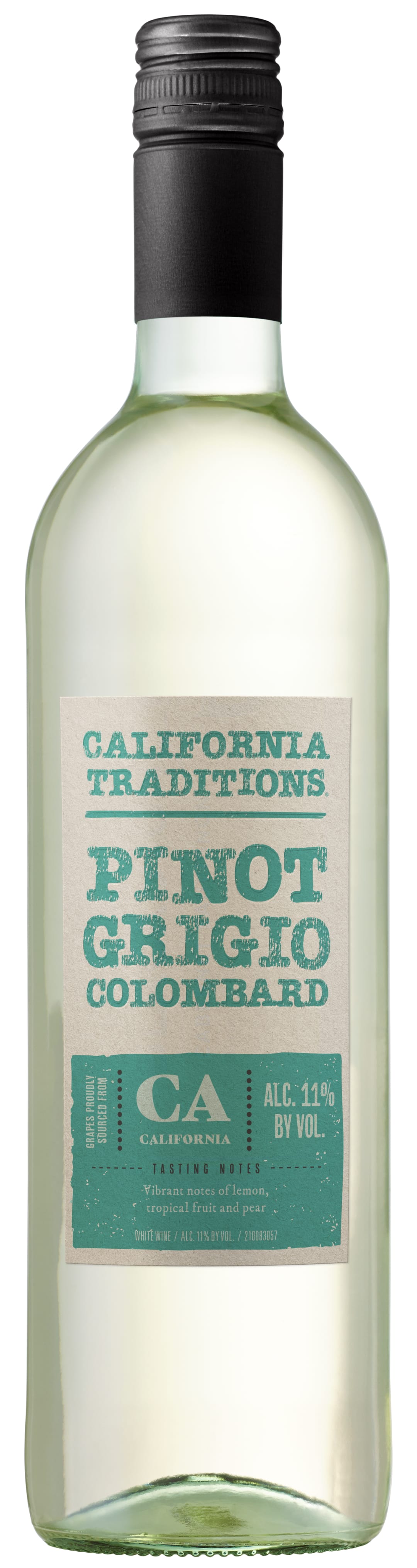 California Traditions Pinot Grigio-Colombard White Wine 750ml