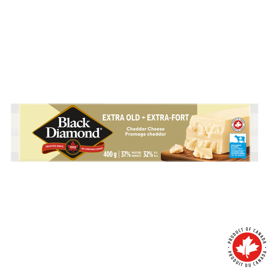 Black Diamond Extra Old White Cheddar Cheese Bar, 400g