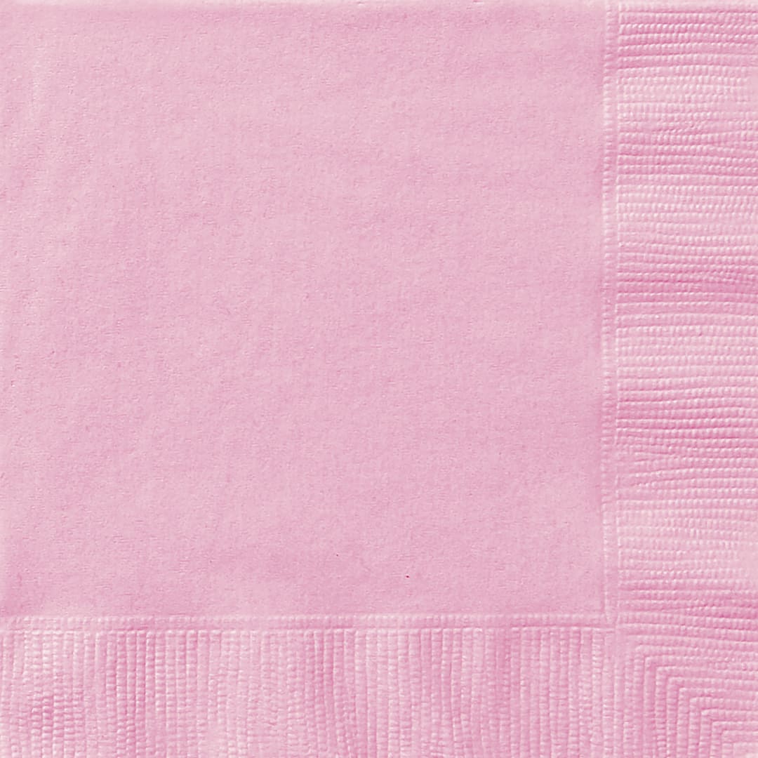 Lovely Pink Solid Dinner Napkins, 40ct