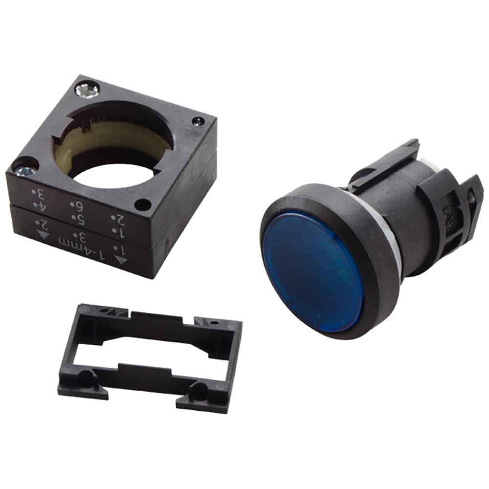 Galbreath™ Operator, 22MM Illuminated Blue A4193