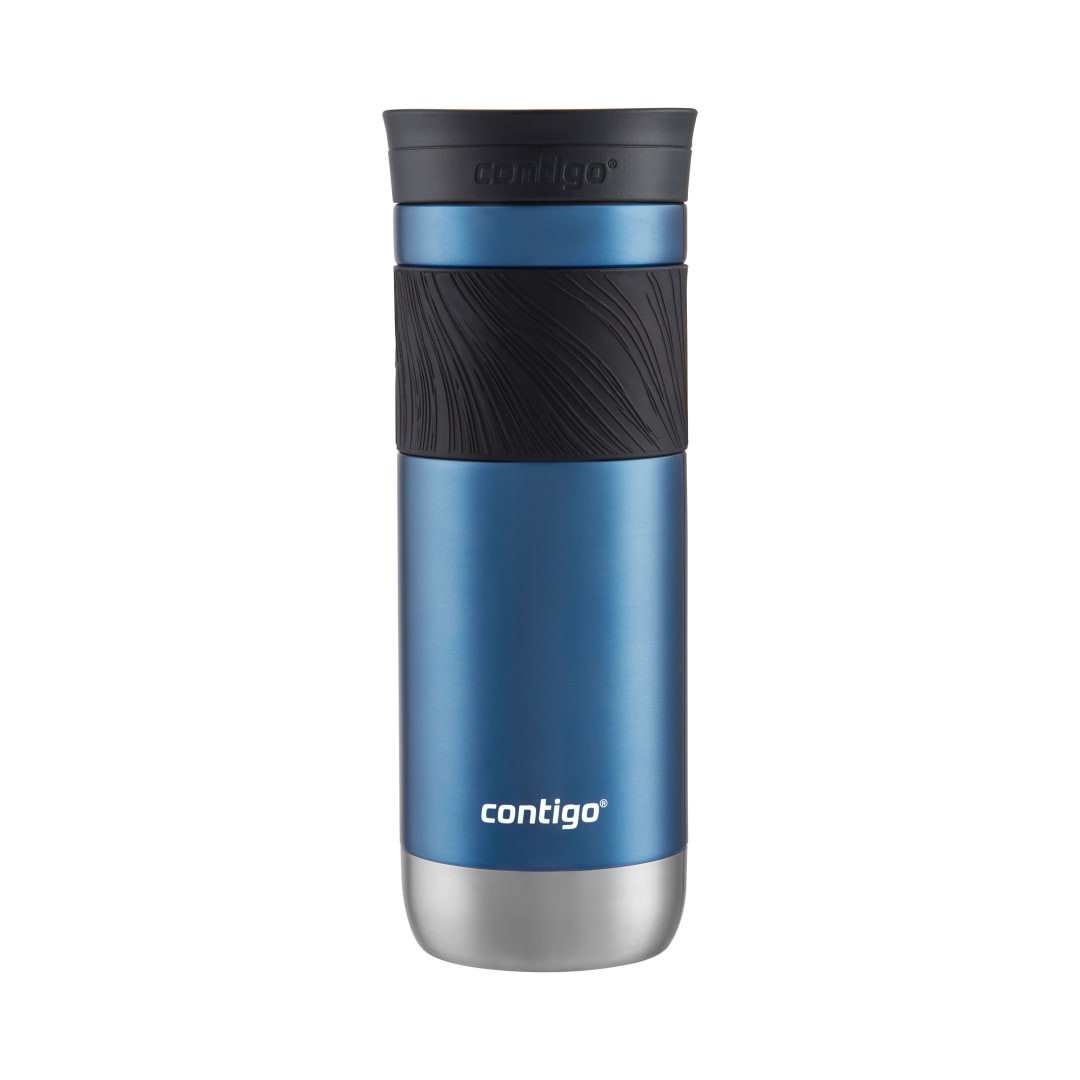 Contigo® Vaso Térmico Byron 2.0, de Acero Inoxidable, con Tapa SNAPSEAL™, y Agarre Texturizado, 591 ml, Azul