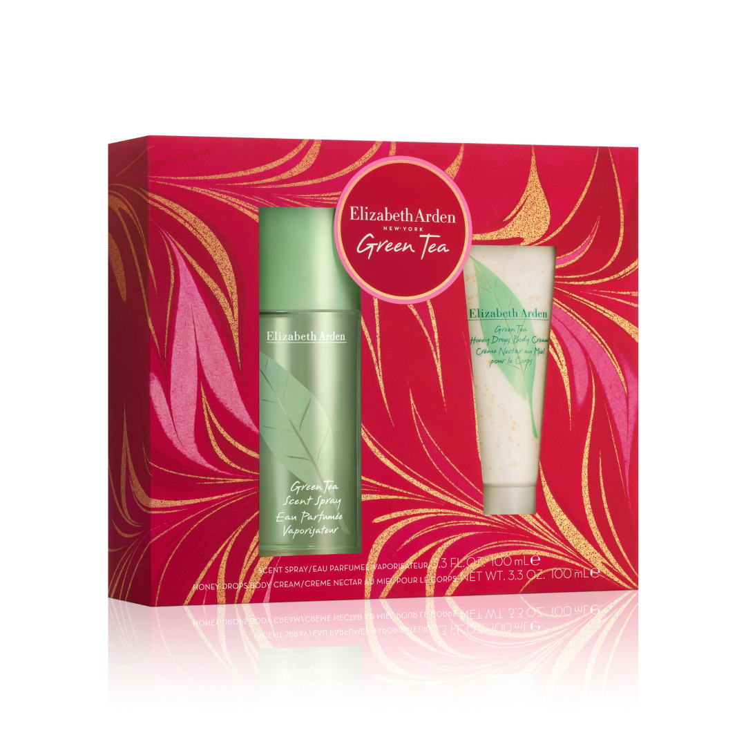 Green Tea Scent Spray and Honey Drops Holiday Gift Set