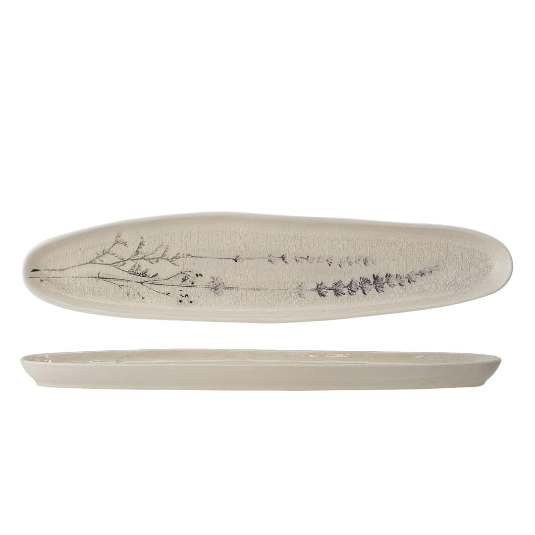 82047395 - Bea Serving Plate, Nature, Stoneware STOCK: 300