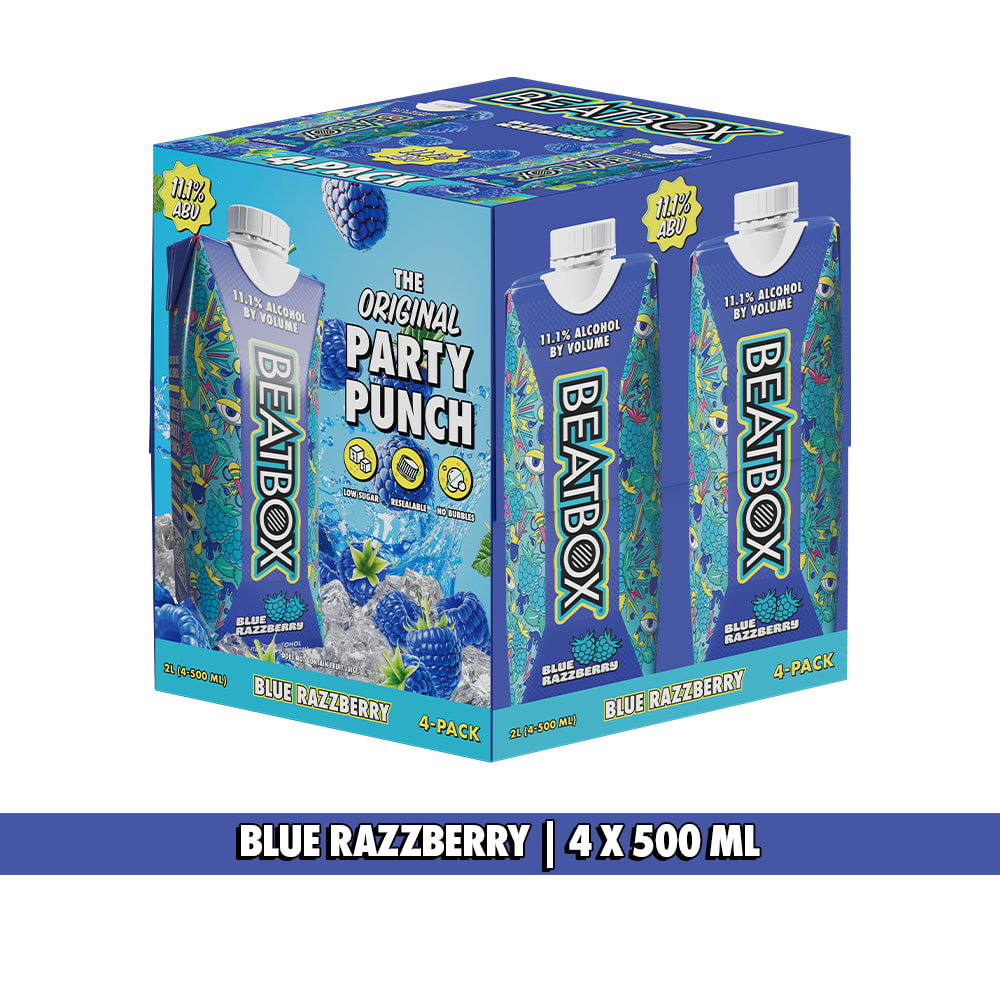 Beatbox Blue Razzberry 4 - 500 ml Each