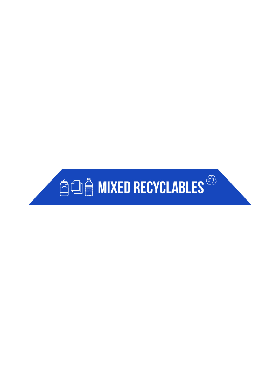  FUSION - Label - Top-Load - Mixed Recyclables - Blue