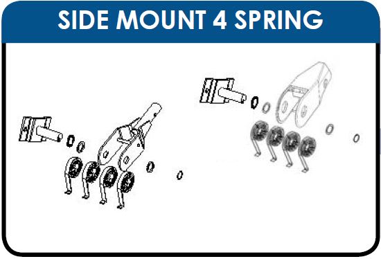 4 Spring Clock Spring Assembly (Passenger Side)