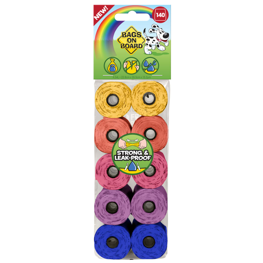 Bags on Board Refill Bags - Rainbow - 140 Bags