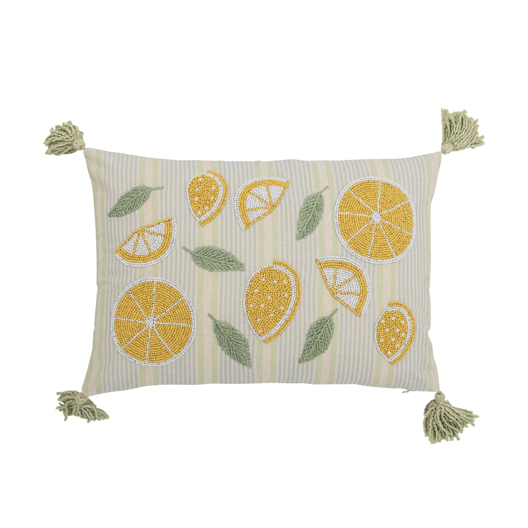 82066557 - Lemon Cushion, Yellow, Cotton STOCK: 297