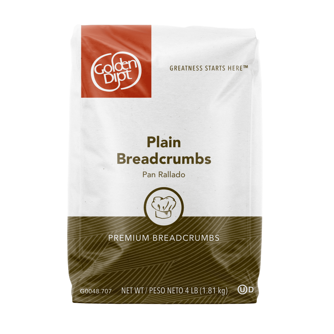 Golden Dipt Plain Breadcrumbs, 6 x 4 lb