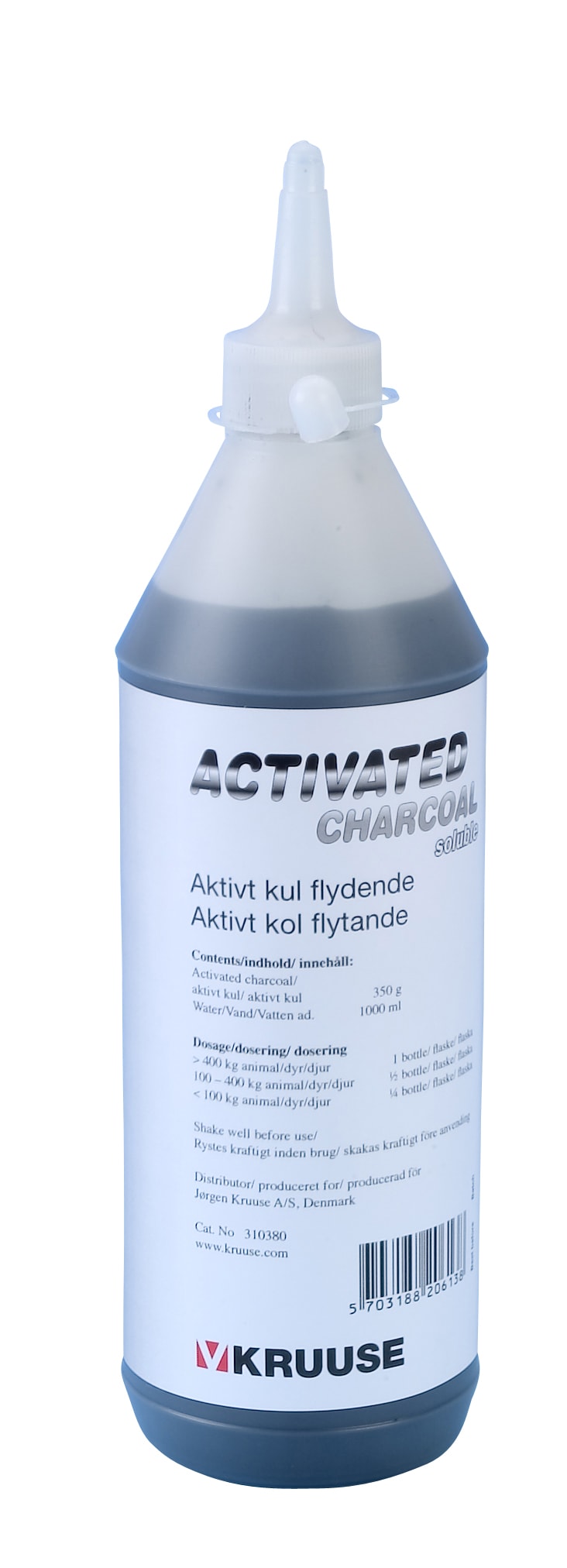 KRUUSE Soluble Activated Charcoal Liquid, 1L