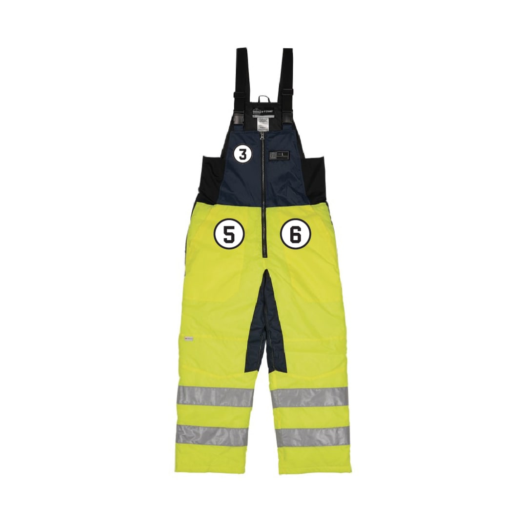 N-Ferno 6479 Hi-Vis Freezer Bib Overalls - Class E