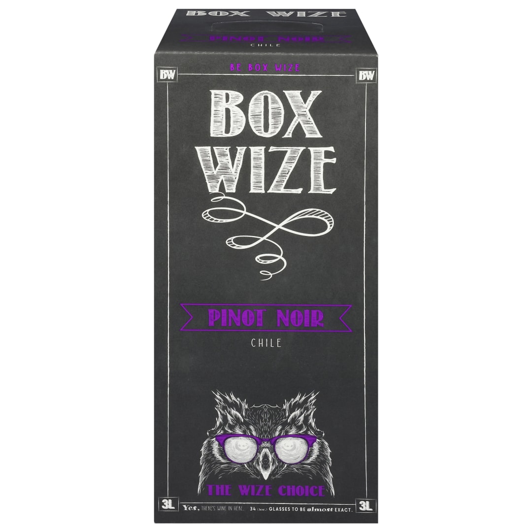 Box Wize Pinot Noir Red Wine, Chile, 3L, 13.5% ABV