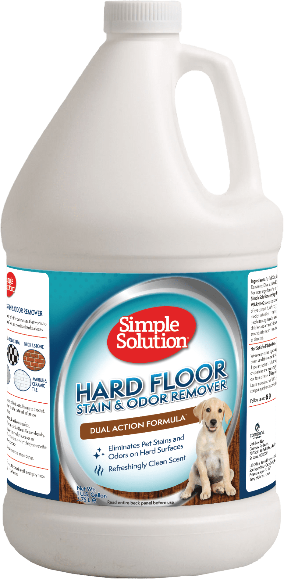 Simple Solution Hard Floor Pet Stain and Odor Remover, 1 Gallon