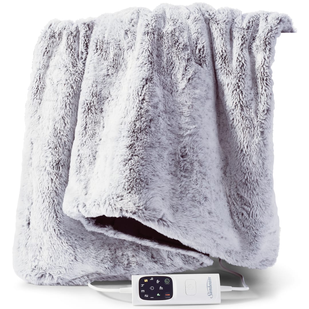 SUNBEAM FEEL PERFECT FAUX FUR HEATED THR