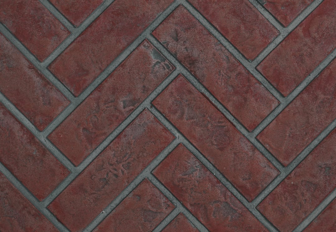 Decorative Brick Panels Old Town Red™ Herringbone for Riverside™ 36