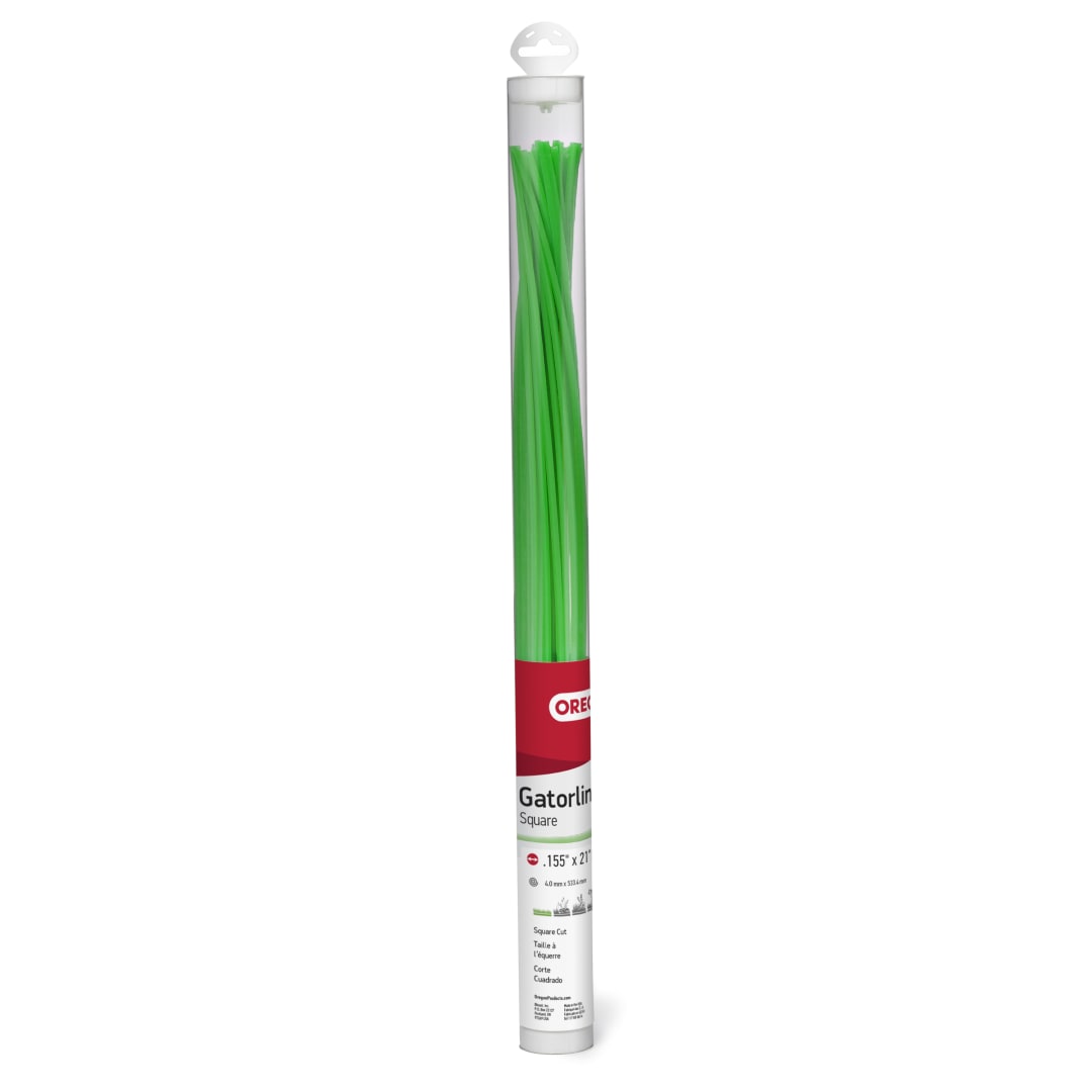 Oregon Precut Square Gatorline Trimmer Line, 0.155 in. by 21 in. Length, Fits Remington RM1159 and Many Others 19-003