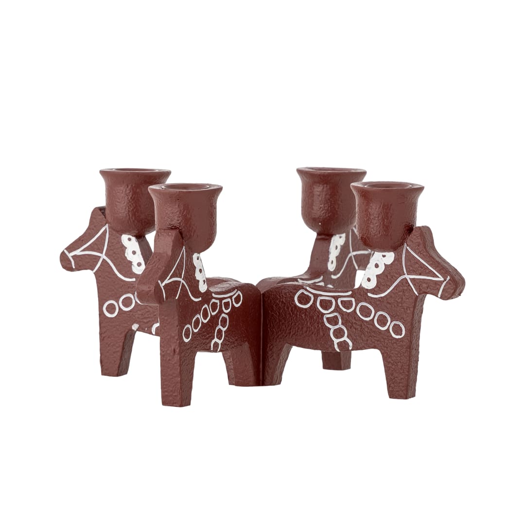 82063342 - Siffer Advent Candle Holder, Red, Polyresin STOCK: 161