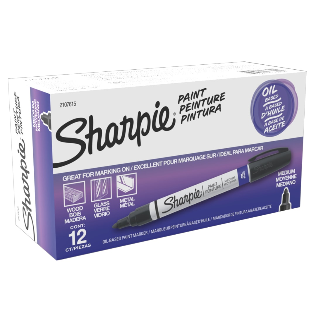 SHARPIE PAINT MEDIUM BLACK OS