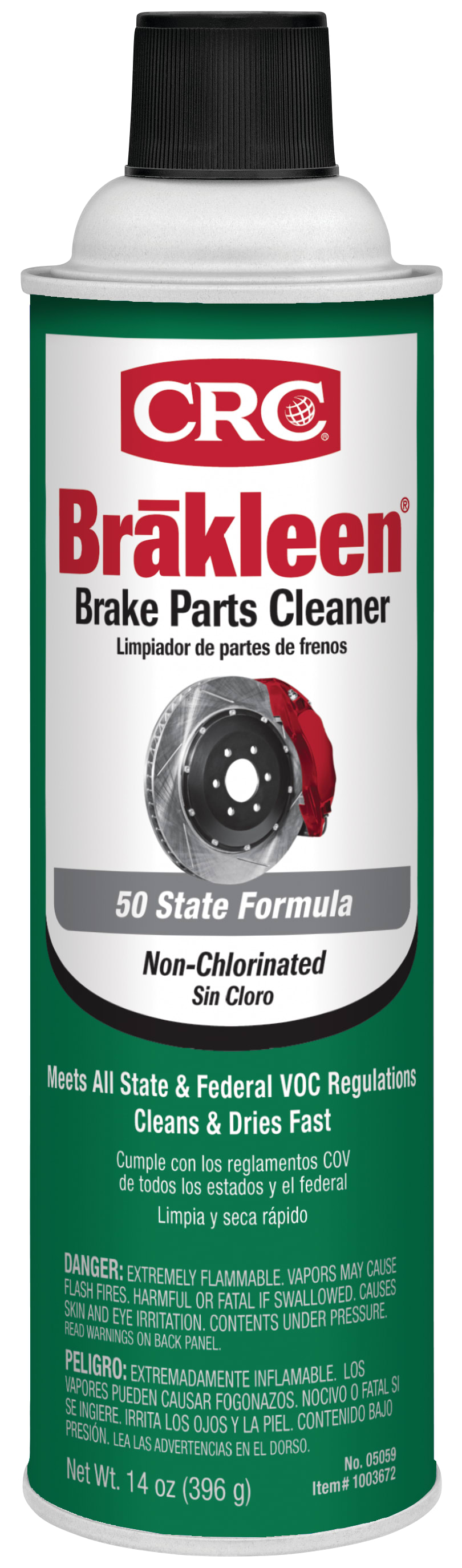 CRC Brakleen Brake Parts Cleaner Non-Chlor 50-State 1X14OZ