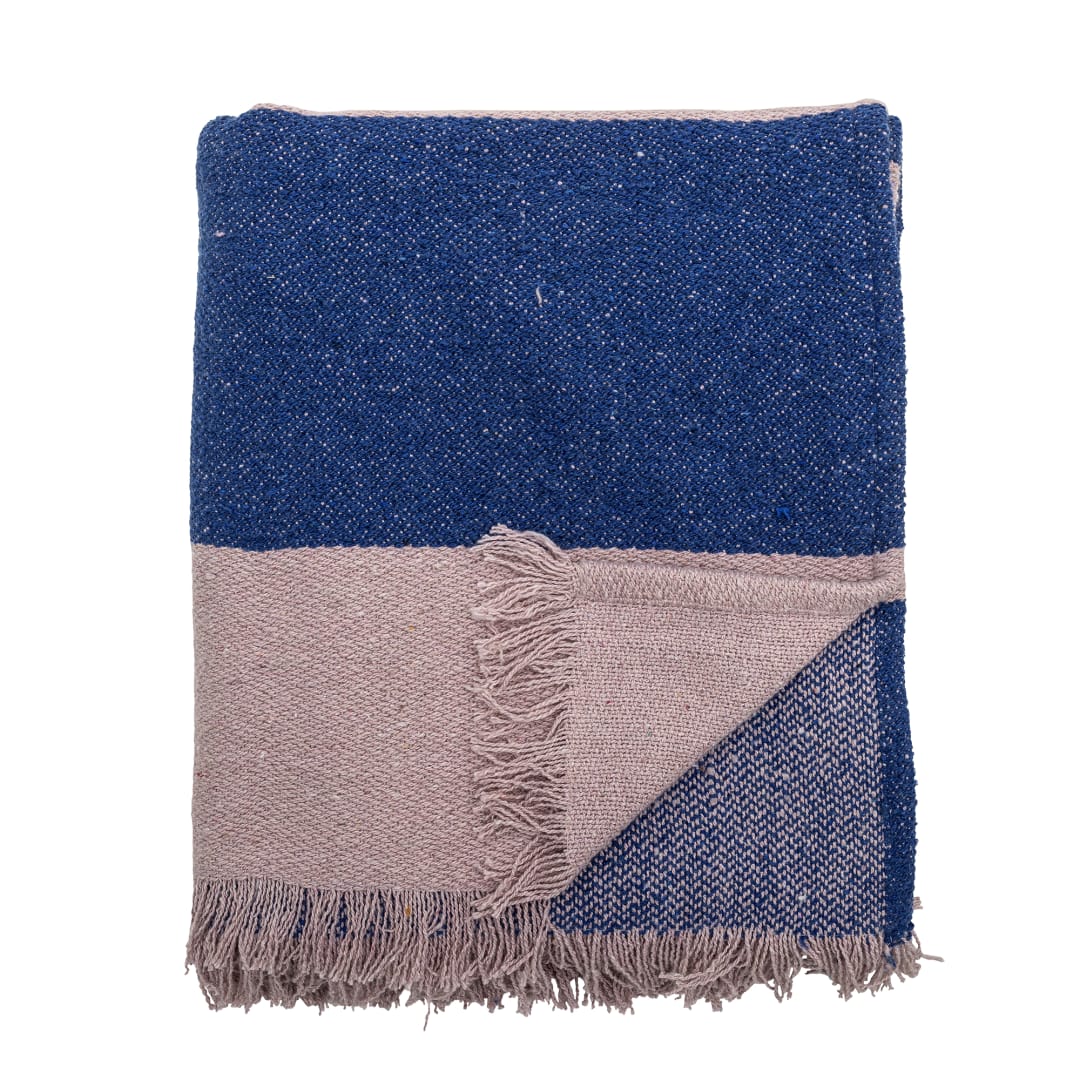 82062782 - Cadeo Throw, Blue, Recycled Cotton STOCK: 300