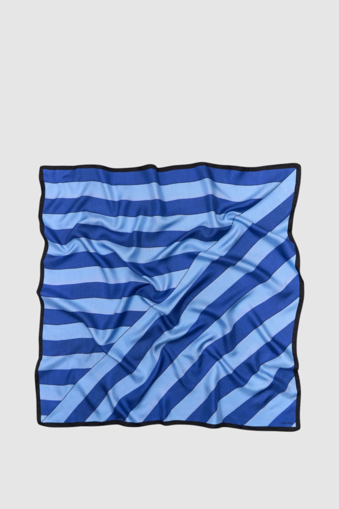 Slub Silk Stripe Scarf