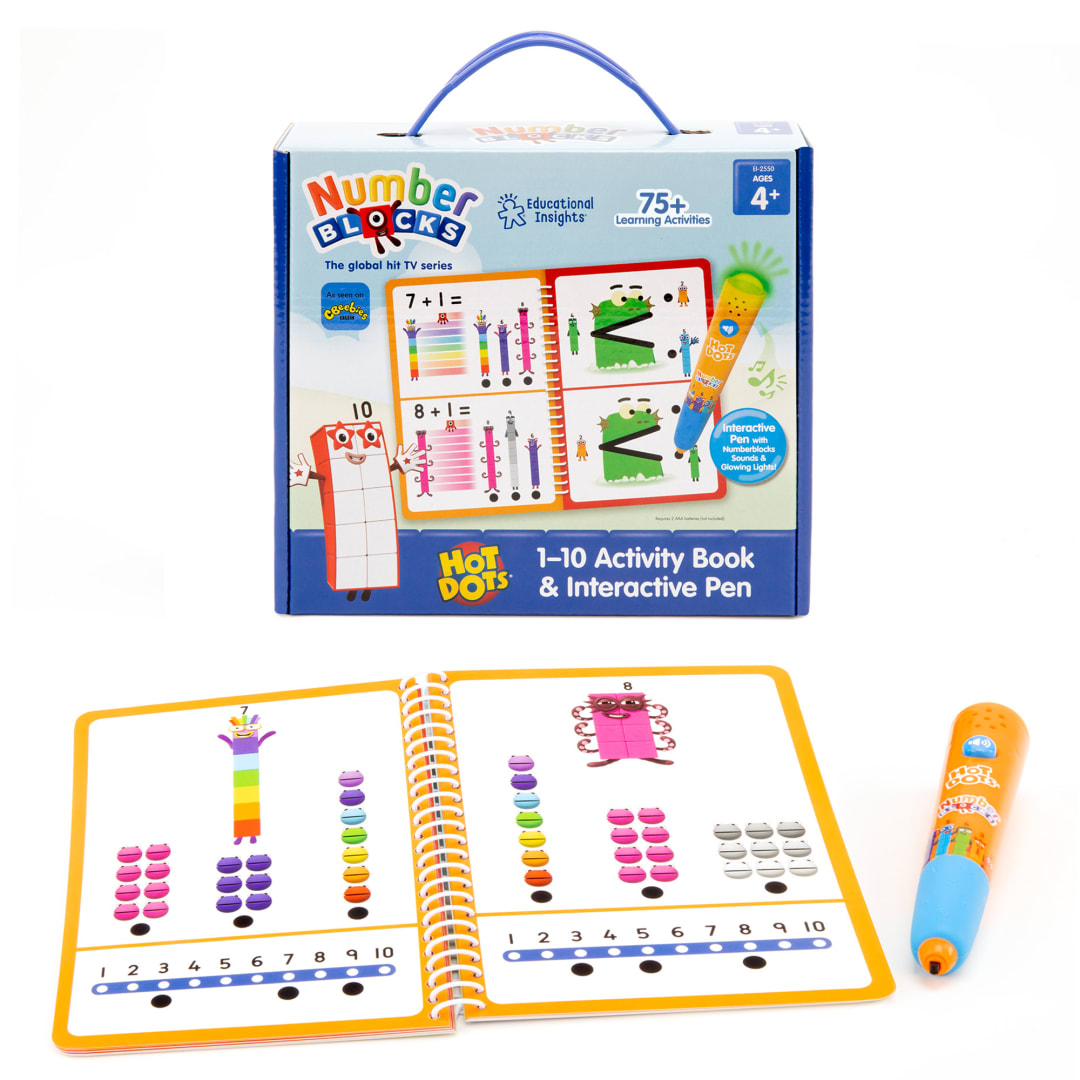 Hot Dots Numberblocks 1-10 Activity Book