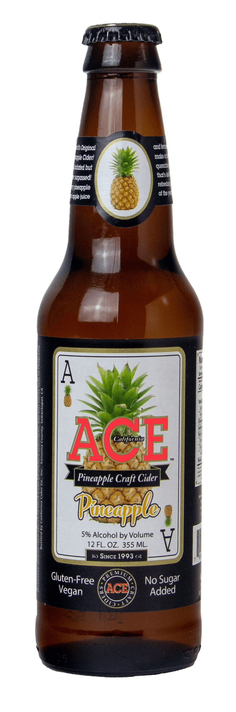 ACE Pineapple Cider 12 oz Bottle