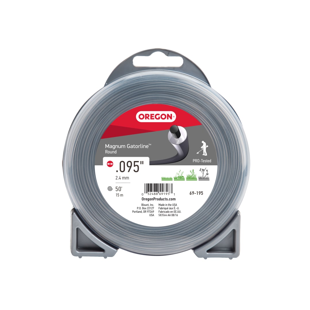 Oregon Magnum Gatorline Round Trimmer Line, .095 inch by 50 Foot