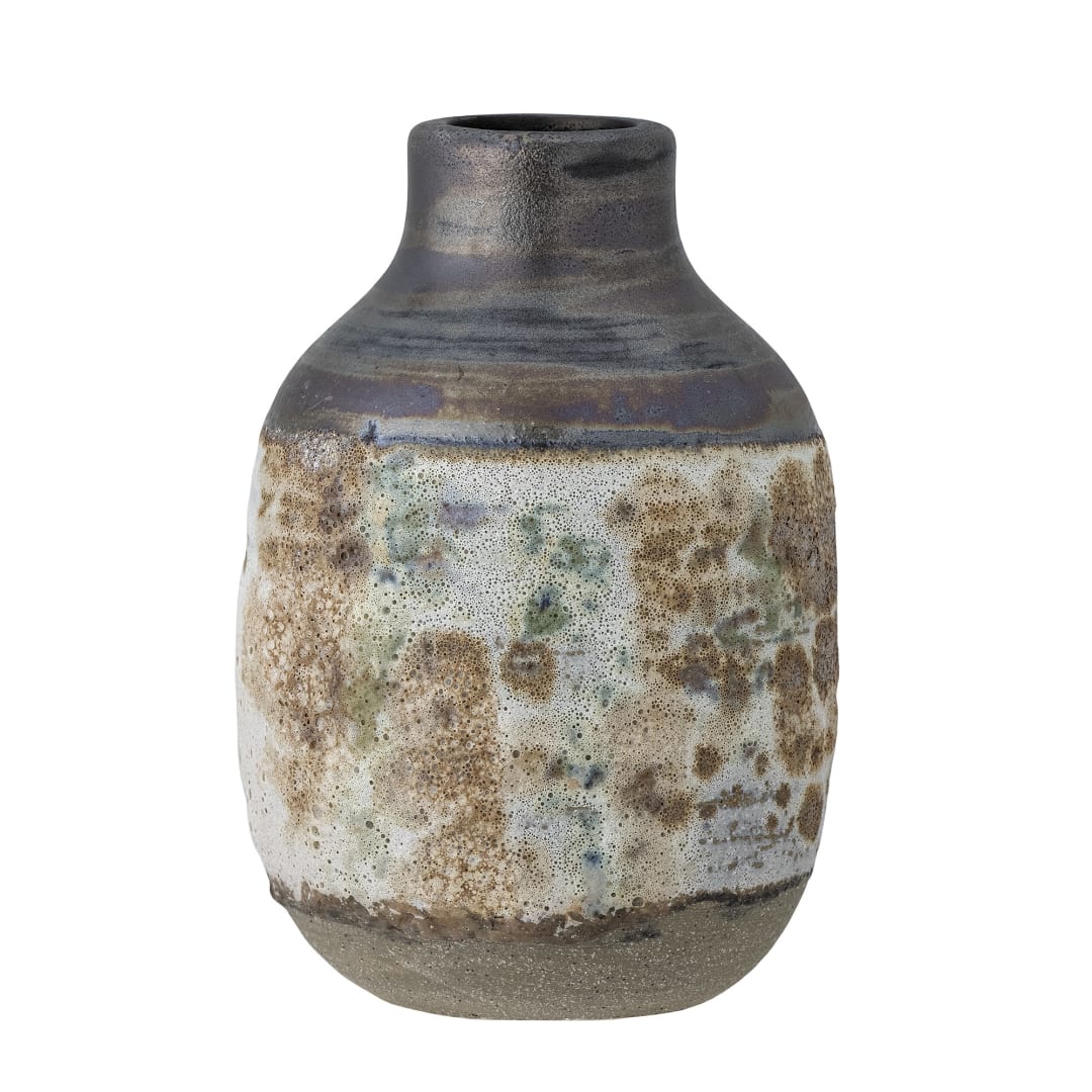 82057653 - Crina Vase, Brown, Stoneware STOCK: 85