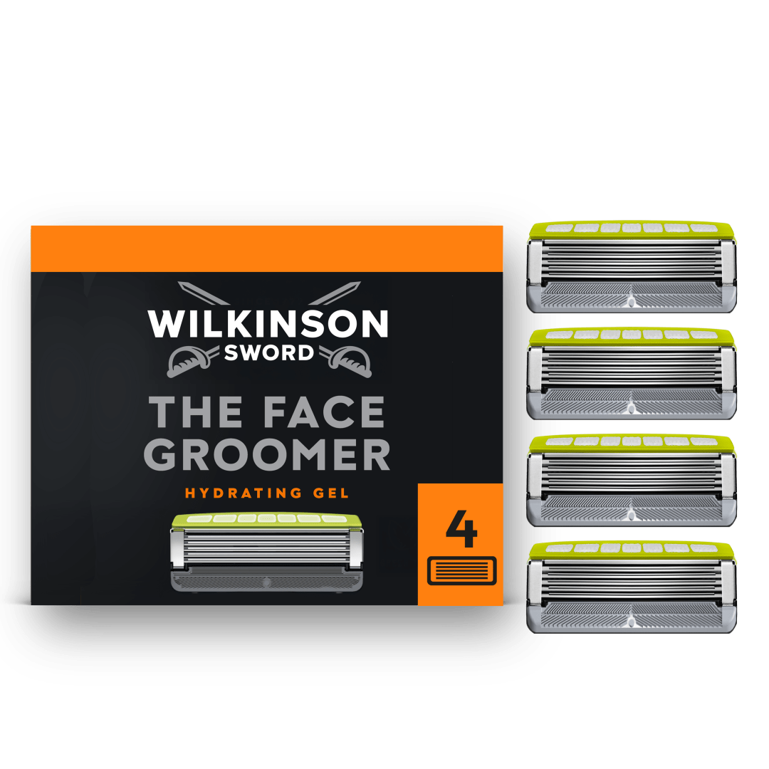 Wilkinson Sword The Face Groomer Men’s Razor Blade Refills 4 pack