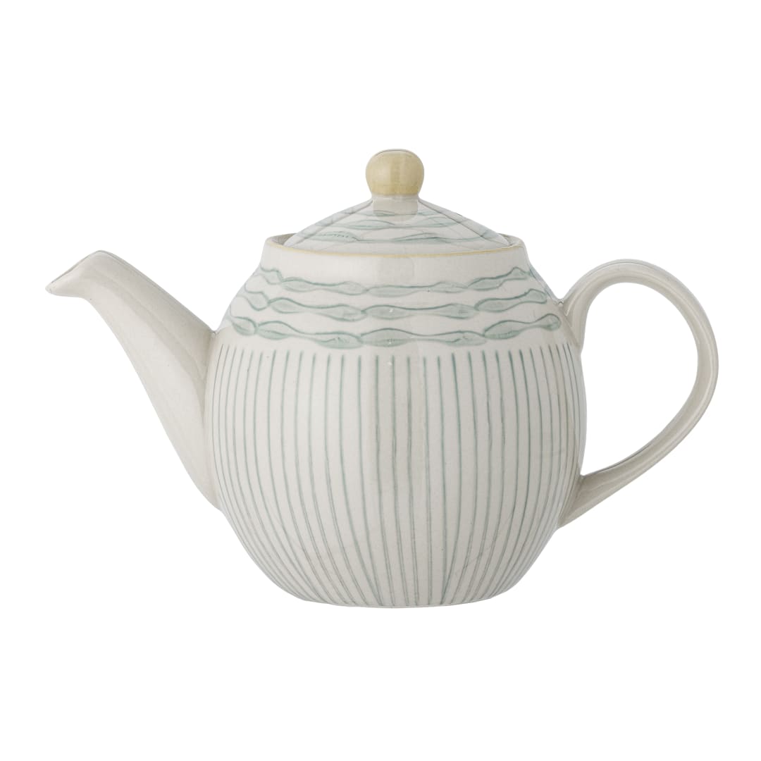 82058612 - Maple Teapot, Green, Stoneware STOCK: 300