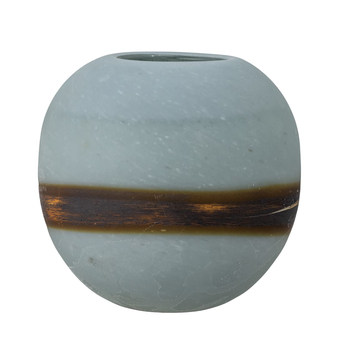 82057765 - Melike Vase, Blue, Glass STOCK: 147
