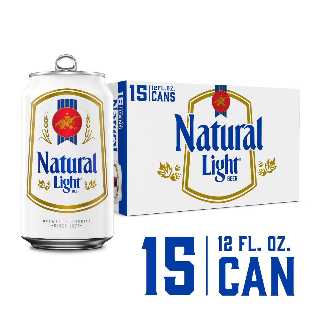 Natural Light Beer 15 - 12 fl oz Cans