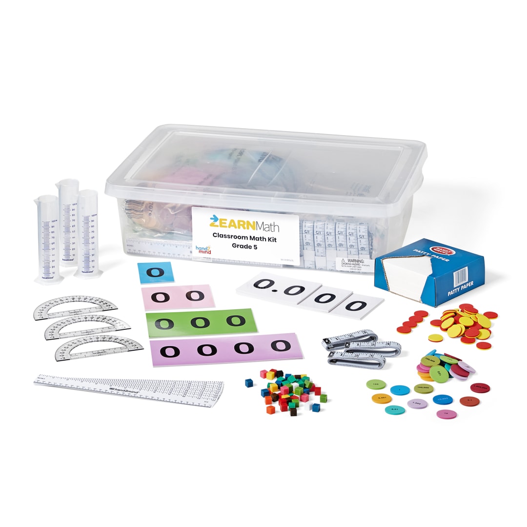 ZEARN MATH23 MANIP KIT GR 5 -1BX