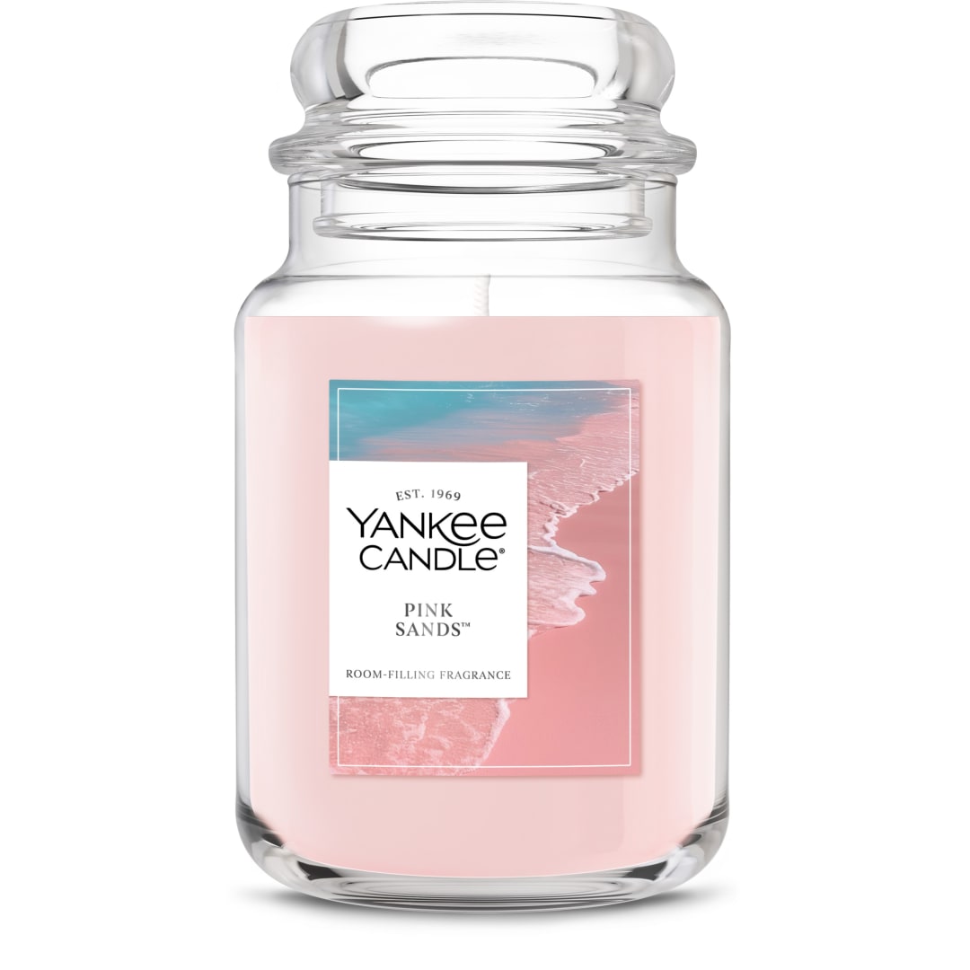 Yankee Candle® Pink Sands Scented Candle, 22oz Large Jar with up to 150 Hour Burn Time, Great for gifting, Birthdays