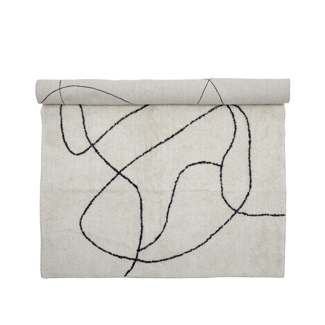82059365 - Viga Rug, White, Cotton STOCK: 104