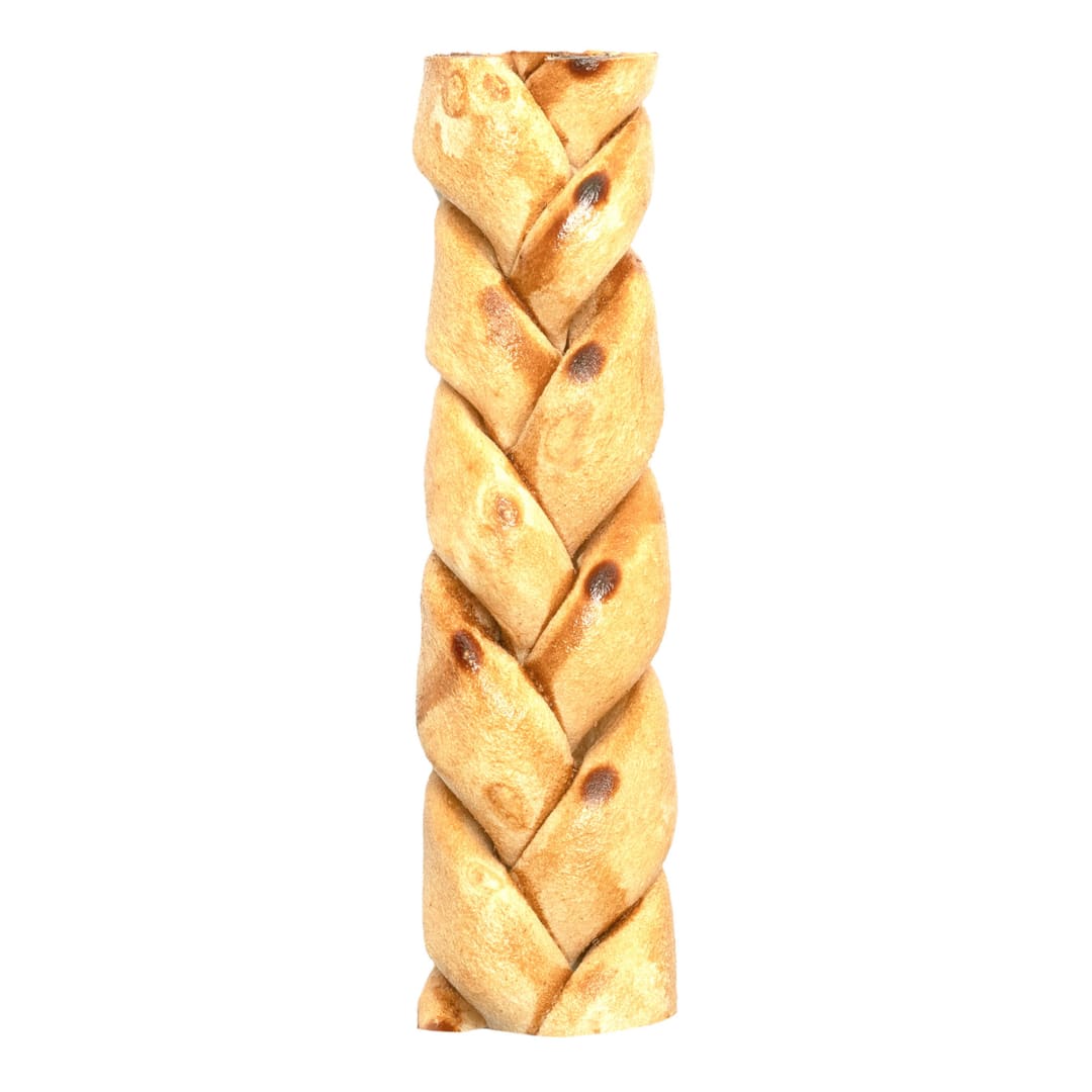 Pet Factory American Beefhide Braids, Chicken Flavored, Large, 6", 14 Pack