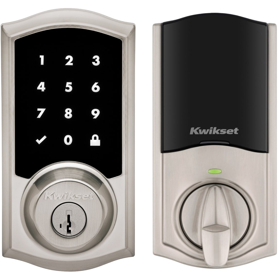 918 HomeConnect Electronic Deadbolt featuring SmartKey Security™ and Z-Wave Technology in Satin Nickel