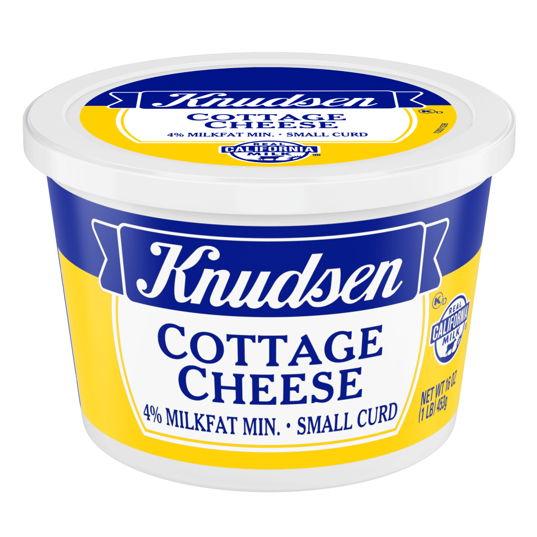Knudsen's Cottage Cheese, 4% Milkfat, Small Curd, 16 oz Tub, 10g of Protein Per Serving