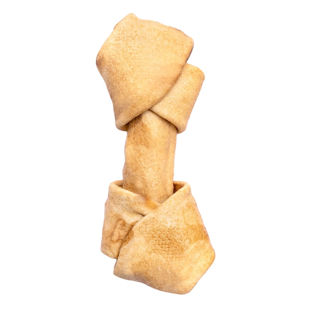 Pet Factory American Beefhide Bones, Chicken Flavored, 4", Medium, 8 Pack