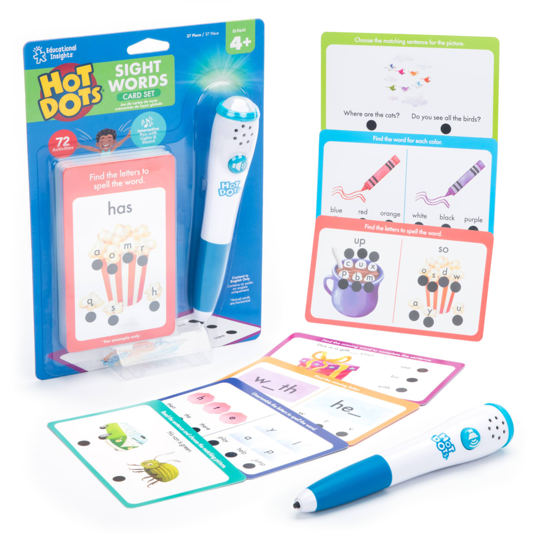 Hot Dots Sight Word Card Set