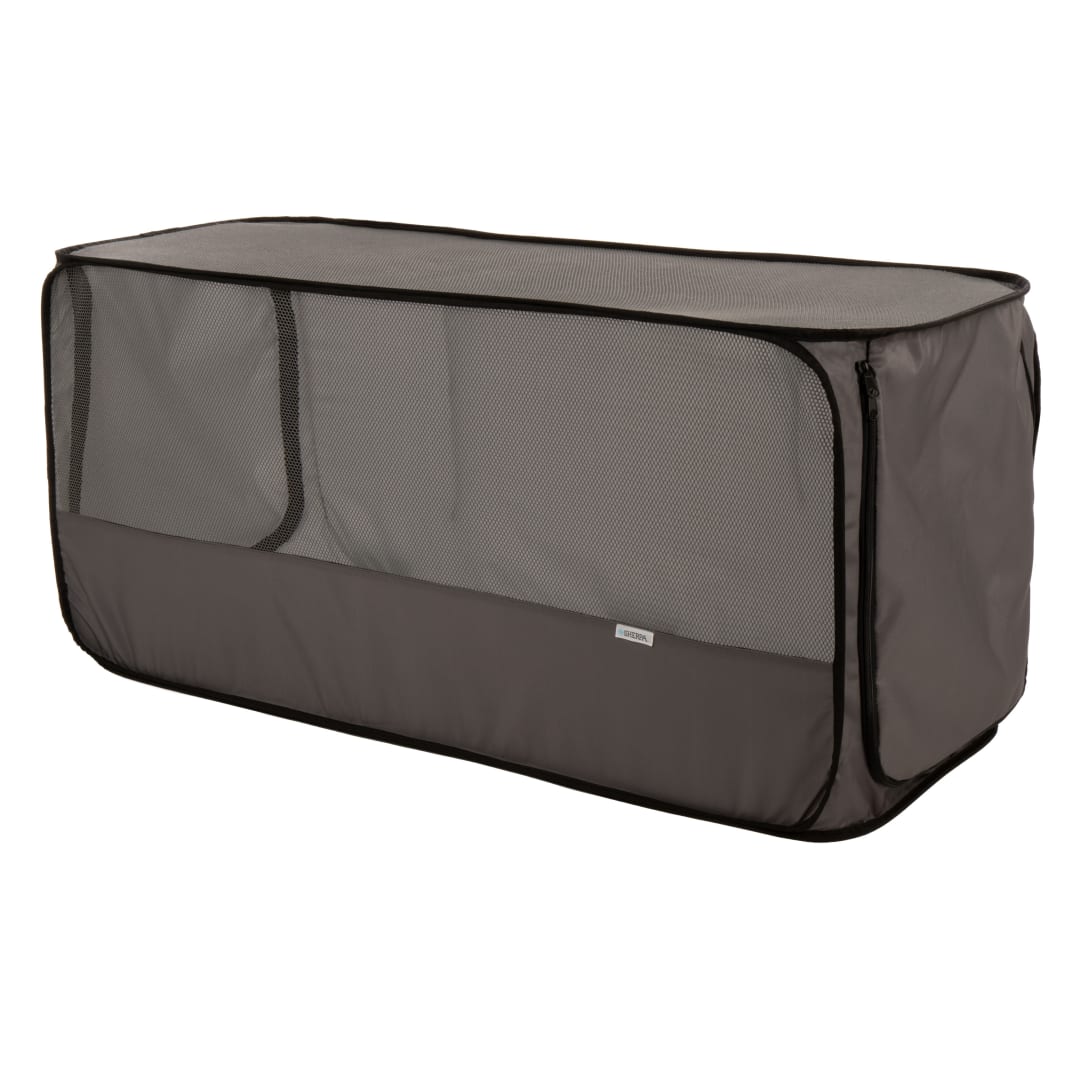 Sherpa Quick Kennel Soft-Sided Portable Pet Kennel, Gray