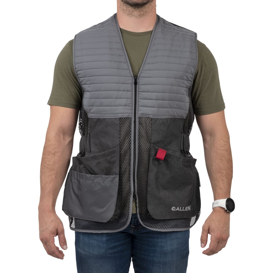 Allen Company Competitor Shooting Vest, Fits XL/XXL, Gray
