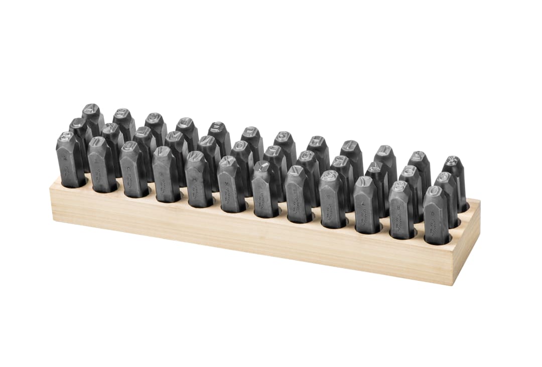 Stamp Set-3/8" Letter/Number Round Face 36 Pieces