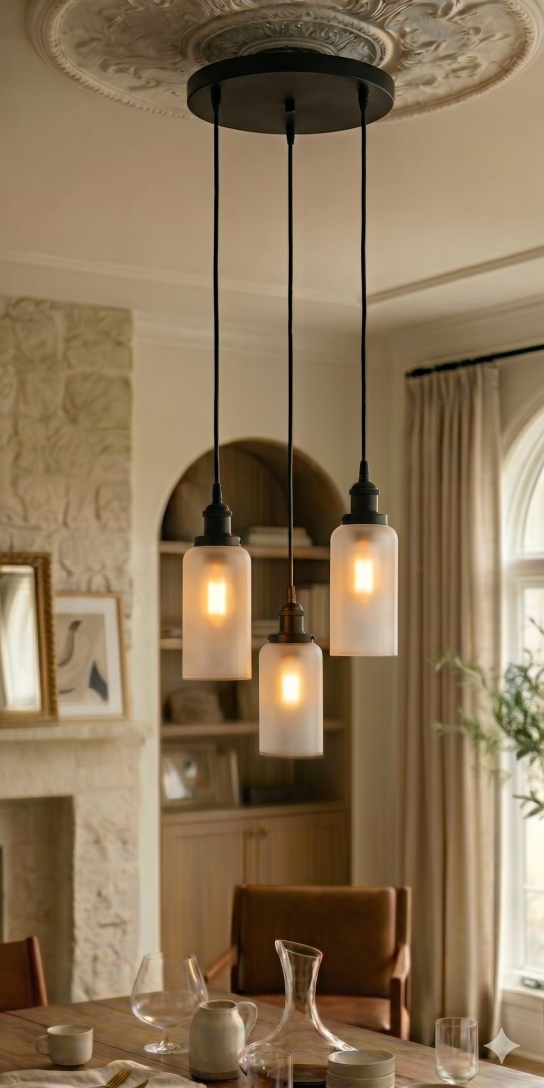 Glory Point - Matte Black - Multi Pendant